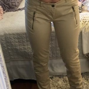 Khaki skinny jeans